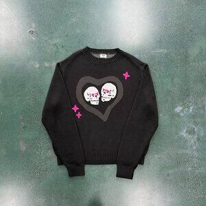 Broken Planet Skull Heart Sweater
